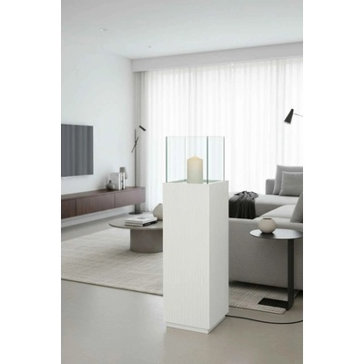 eshop-kvetinace.cz Svícen CANDELA, sklolaminát, výška 100 cm, bílý mat