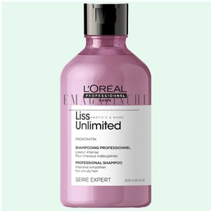 L'Oréal L'Oréal Profesionnel Изглаждащ шампоан за суха и неуправляема коса с кератин 300 мл. Serie Expert Liss Unlimited ProKeratin shampoo (093474636974405)