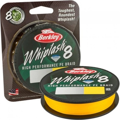 Berkley šňůra Whiplash 8 žlutá 150m 0,08mm 12,9kg