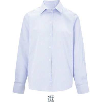 Neoblu Baptiste pánská mikro keprová košile dlouhý rukáv blue stripe