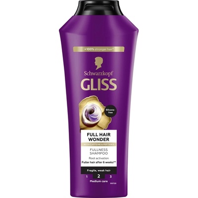 Schwarzkopf Gliss Full Hair Wonder regenerační šampon pro oslabené vlasy 400 ml