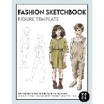 Bye Bye Studio Fashion Sketchbook Kids Figure Template | Bye Bye Studio