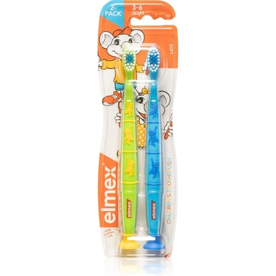 Elmex Children's Toothbrush четка за зъби за деца софт 3-6 years 2 бр