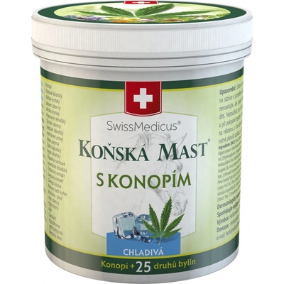 Swissmedicus Koňská mast s konopím chladivá 250 ml