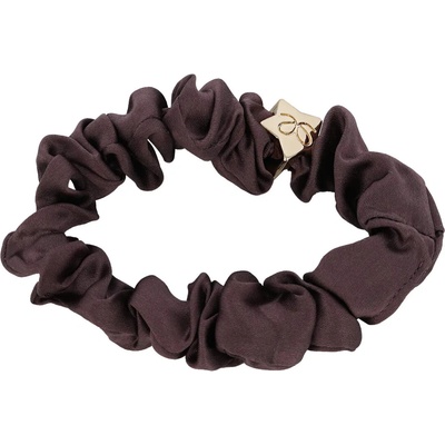 Gumička na vlasy By Eloise London Silk Scrunchie Gold Star barva Mulbery