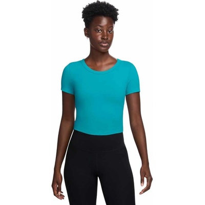 Nike ONE FITTED DRI-FIT SS TOP W FN2804-345 tyrkysové