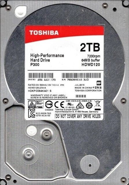 TOSHIBA HDD. 2TB.3台 Toshiba HDD 2TB 3,5