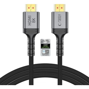 Tech-Protect ULTRABOOST кабел HDMI 2.1 4K 120Hz / 8K 60Hz 200 cm, черен (5906302323685)