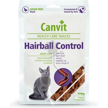 Canvit Hairball Health Care Snack (Канвит СНАК КТ срещу космени топки) -100 гр