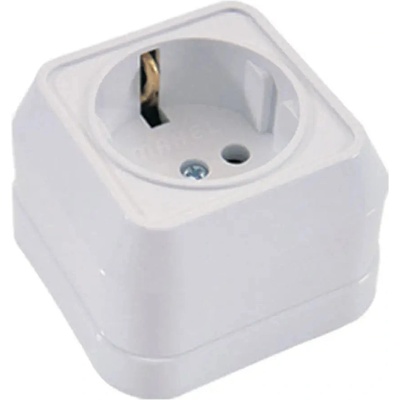 Makel КОНТАКТ ЕДИНИЧЕН ЗА ОТКРИТ МОНТАЖ БЯЛ ip20 makel mimosa (8694407675712)