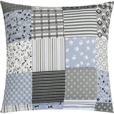 Bellatex Adéla vankúš patchwork šedý 40x40