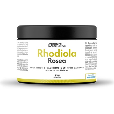 Natural Nutrition Rhodiola Rosea rozchodnica ružová extrakt prášok 25 g