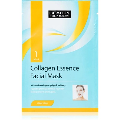 Beauty Formulas Clear Skin Collagen Essence колагенова маска с ревитализиращ ефект
