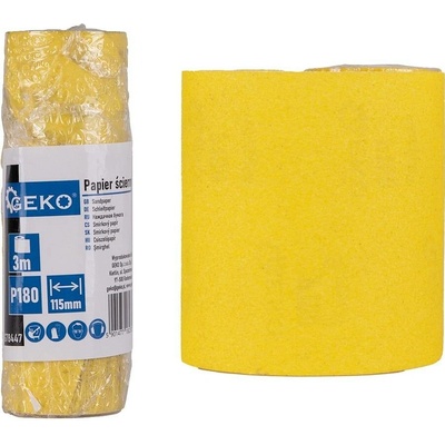 Brusný papír – role 115 mm × 3 m, zrnitost P180 | Geko