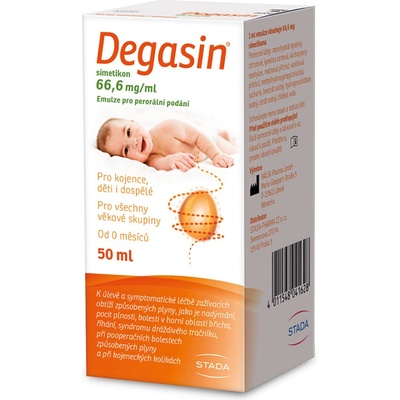 Degasin simetikon 66.6mg/ml emulze nadýmání 50 ml