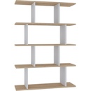 Biela/prírodná knižnica v dekore duba 90x127 cm Harmon - Kalune Design