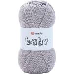 YARNART Baby 195 Grey Плетива прежда (Baby 195)