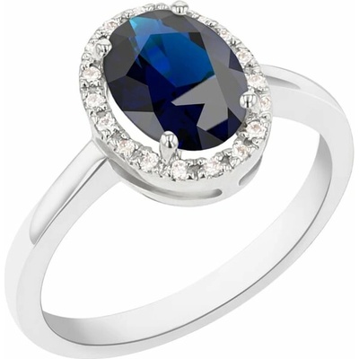 Eppi Safírově modrý prsten s diamanty Arya R33642