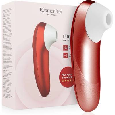 Клиторален стимулатор с въздушни вълни, 11 режима - Womanizer Pro Burgundy (D-245716)