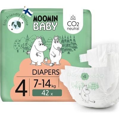 Moomin Baby 4 Eko maxi 7–14 kg 42 ks