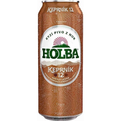 Holba 12 KEPRNÍK světlý ležák 5% 0,5 l (plech)