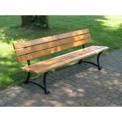 Rojaplast zahradní lavice přírodní 180 cm, 70 cm, 56 cm – Zbozi.Blesk.cz