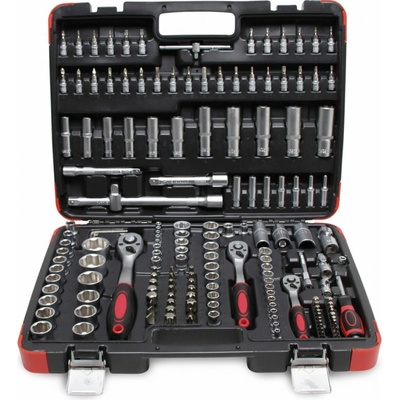 BGS Gola sada Kraftmann 172 dílů 3x račňa 1/4", 3/8" a 1/2" (4 ÷ 32 mm) 102283 v kufri