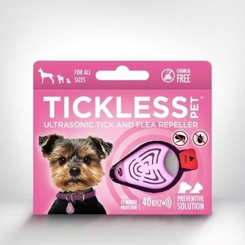 Tickless pet Ultrazvukový odpuzovač klíšťat a blech pro psy barvy pink 1 kus