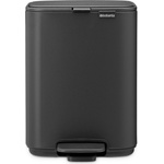 Brabantia Кош за смет с педал Bo 4 л, тъмносив (237904)