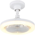 GLOBO 03680W - LED димируем таванен вентилатор LIDEA LED/20W/230V 3000-6500K бял+дистанционно (GL8896)