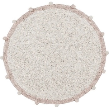 Lorena Canals Кремав ръчно изработен памучен детски килим подходящ за пране ø120 cm Bubbly Vintage Nude - Lorena Canals (C-BUBBLY-VNU)