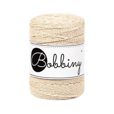 Bobbiny 3PLY Macramé Rope 1, 5 mm 100 m Golden Warm Beige юта (TD-E079)