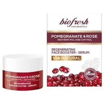 Image 1 of Biofresh Cosmetics Via Natural - Регенериращ серум за лице с нар и роза 30мл