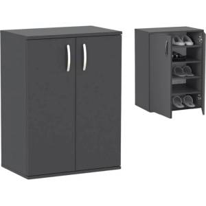 TopMebel Шкаф за обувки Manolo TopMebel от меламин в антрацит 60x38x81.4cm