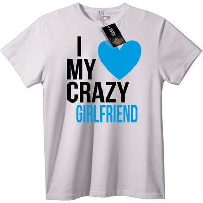 NOONEBRAND Тениска I Love My Crazy Girlfriend - L, Black