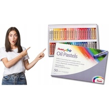 PentelArts olejový pastel PHN4 50 ks v plastovom puzdre