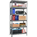  Метален стелаж HARD 180x100x40 см, до 130 кг на рафт - сив