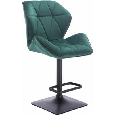 LuxuryForm Design Milano Max Velur na čiernej hranatej podstave zelená