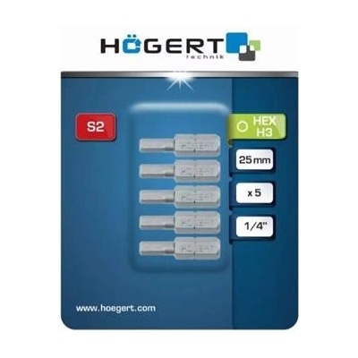 Högert Hex H3 25 mm 5ks HT1S347