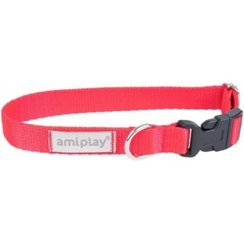 amiplay collar SAMBA - нашийник за куче - ЧЕРВЕН, размер L - 35-50 х 2 см - Полша - 280151