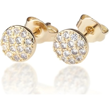 HARAHU Обеци ca-21187 - Златна / Кристалова kp21187 (ca-21187)