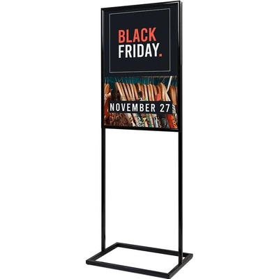 Jansen Display Plakátový stojan Decor s klaprámem A1, černý