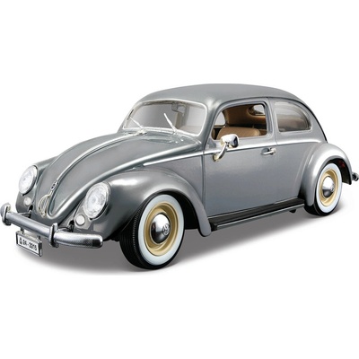 Bburago Volkswagen Käfer-Beetle 1955 strieborný 1:18