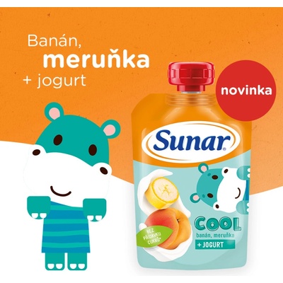 SUNAR Cool banán meruňka jogurt 110 g – Zbozi.Blesk.cz