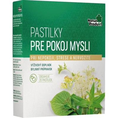 Natur Produkt Pastilky Pre pokoj mysli 20 pastiliek
