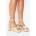 Missy Empire Сандали Missy Empire Women's Gold Strap Block Platform Heeled Sandals - Gold