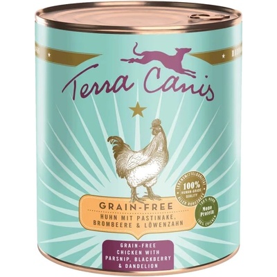 Terra Canis Без зърно Пиле с пастърнак, къпини и глухарче 800 г