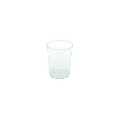 Plastový kelímek PS krystal 0,04 l na alkohol transparent (50ks)