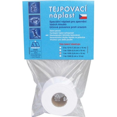 Náplast Mediplast 3,8 g x 10 m1 ks 1230XT tejpovací