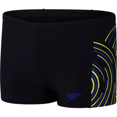 Speedo Plastisol Placement Aquashorts Boys Black/Blue